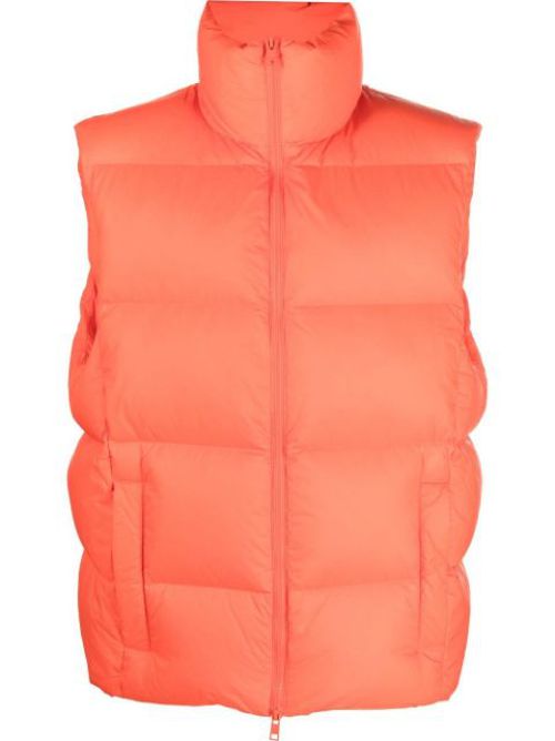 Padded zip gilet