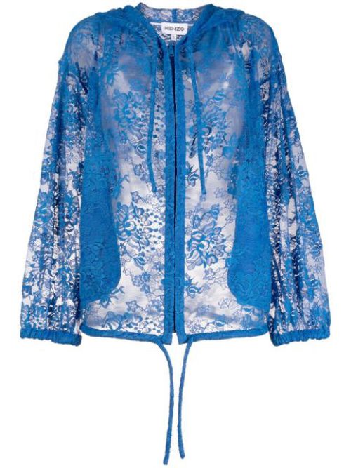 Lace jacket in blue