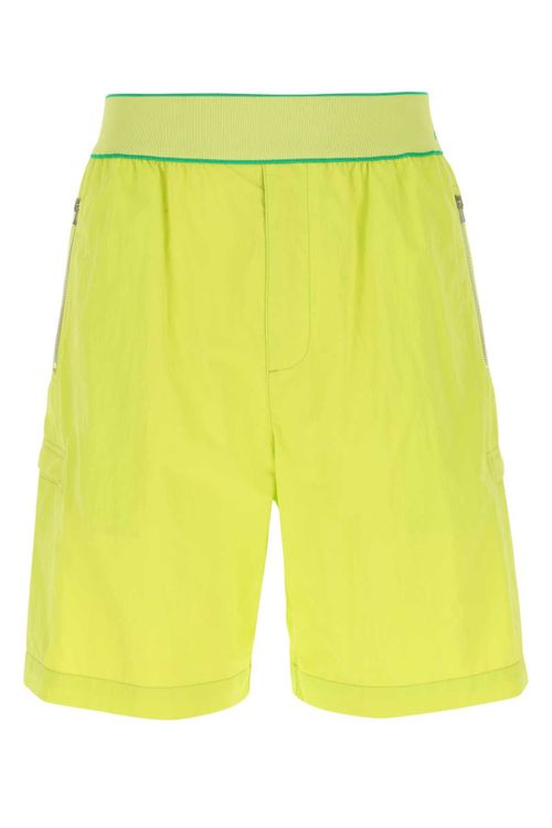 Nylon Bermuda Shorts — Yellow