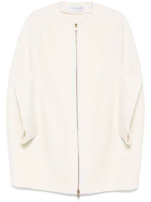 Placido coat - White