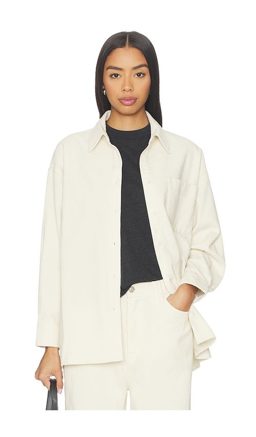 Rue Sophie Roy Cord Shirt in Cannoli Cream. L also in M