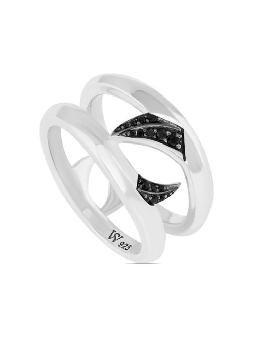 Double Thorn Band ring - Silver
