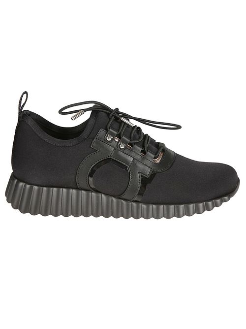 Gancini low-top sneakers - Black