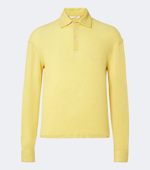 Reyes cashmere and silk polo sweater