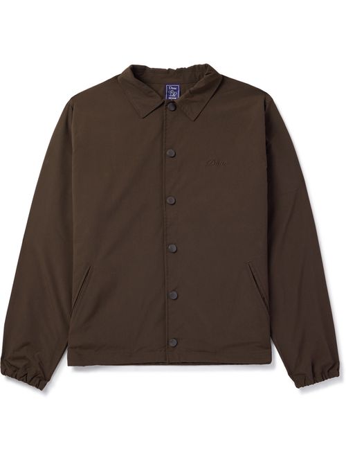 Logo-Embroidered Shell Coach Jacket