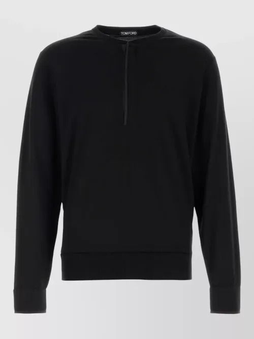 Tom Ford - wool blend sweater crew neck ribbed