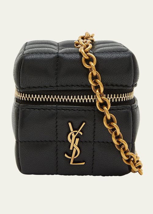 Mini YSL Cube Leather Top-Handle Bag