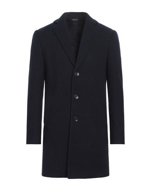 Man Coat Midnight blue Size 38 Polyester
