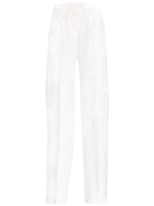 Straight Leg Pleated Trousers