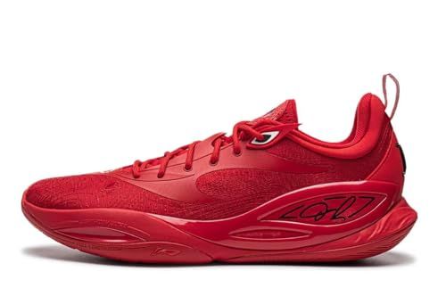 LI-NING Wade DLO 2 Men's Basketball On-Court Shoes Lightweight High-Rebound Anti-Slip Professional Sneakers Fortune Red US