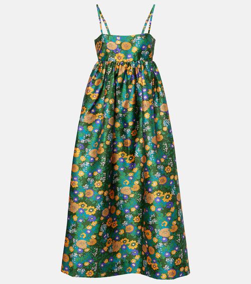 Alémais Printed open-back maxi dress