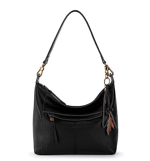 The Sak womens Alameda Hobo Bag In Leather, Black, One Size US