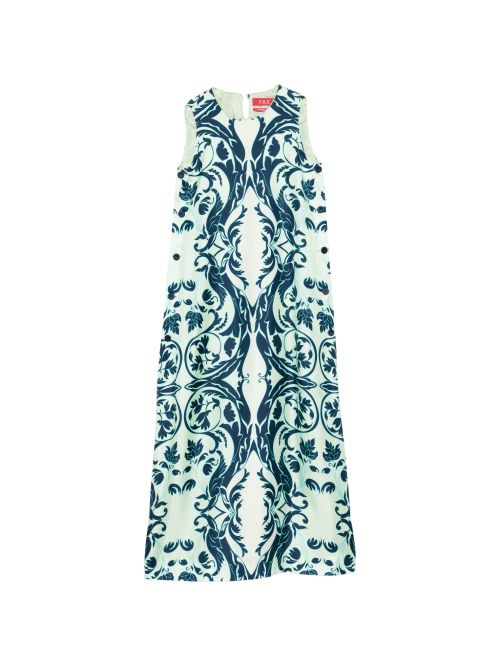Printed silk dress