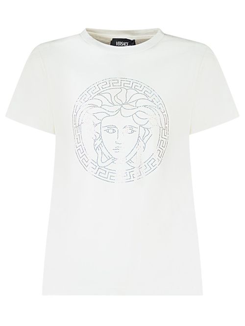 Kids White Embellished T-Shirt