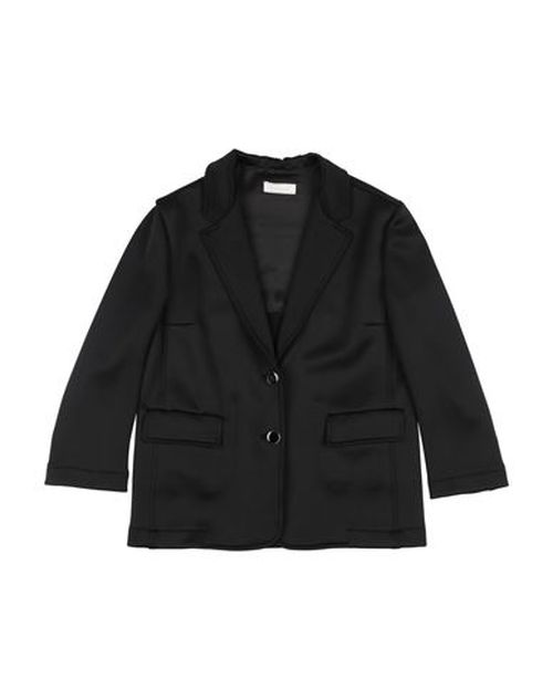 Kid Girl Blazer Black Size 13 Polyester, Viscose, Elastane