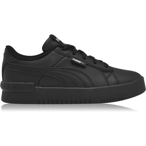Puma Girls Jada Court Trainers Child in Black/Black - Kid