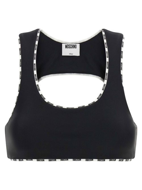 Logo-Trimmed Tank Top — Black