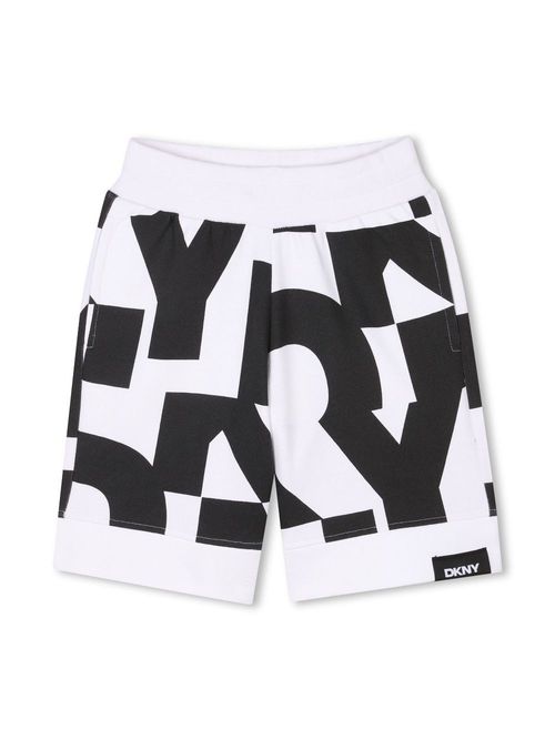 Logo-print shorts - White