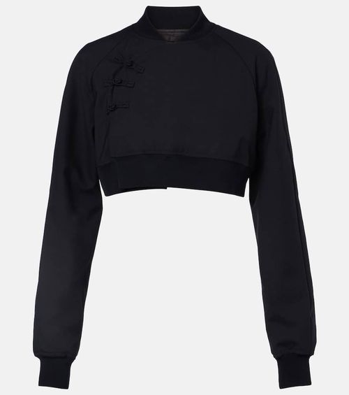Cropped wool top
