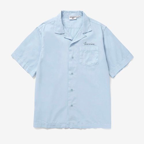 Service Works Embroidered Resort Shirt - POWDER BLUE - unisex