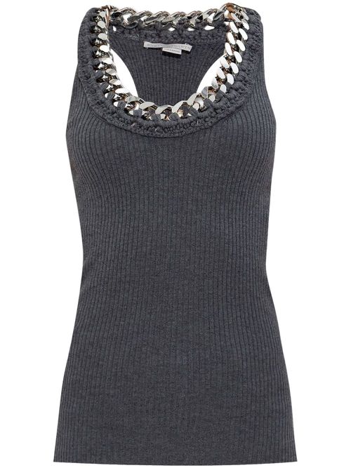 Chunky-chain tank top - Grey