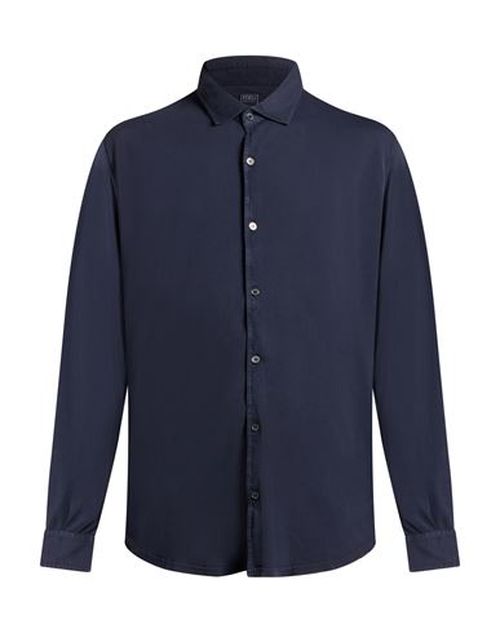 Man Shirt Navy Size 48 Cotton
