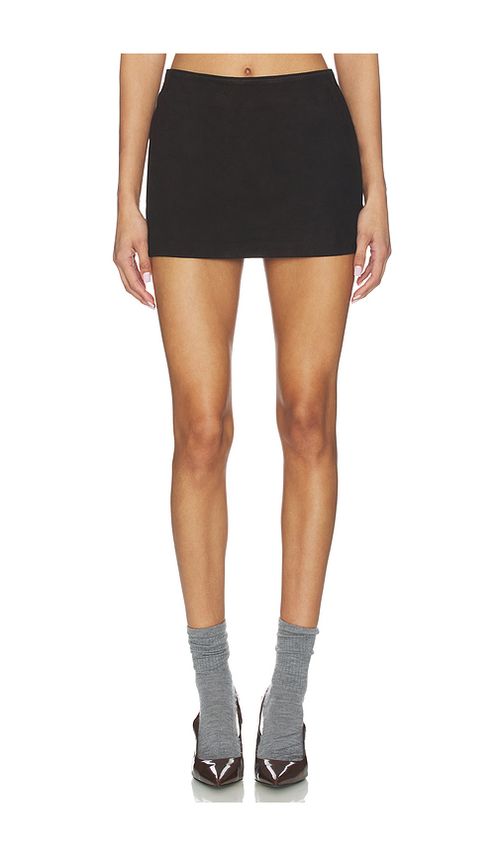 MANOKHI Classic Mini Skirt in Chocolate. 34. Also