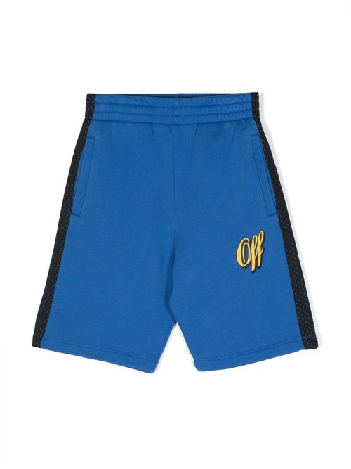 Baseball cotton shorts - Blue