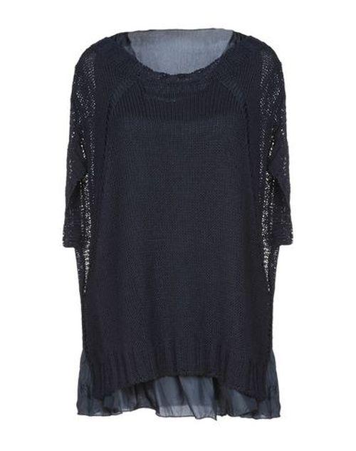 P. a.r. o.s. h. Woman Sweater Midnight blue Size XS Linen, Polyamide