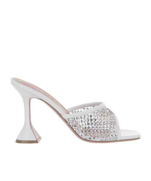 Lupita Crystal Mesh High-Heeled Sandals