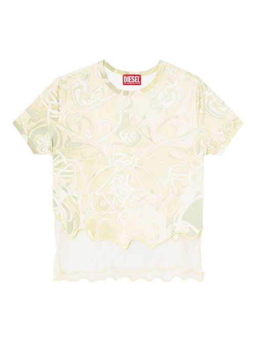 Diesel T-Inlay T-shirt - Neutrals