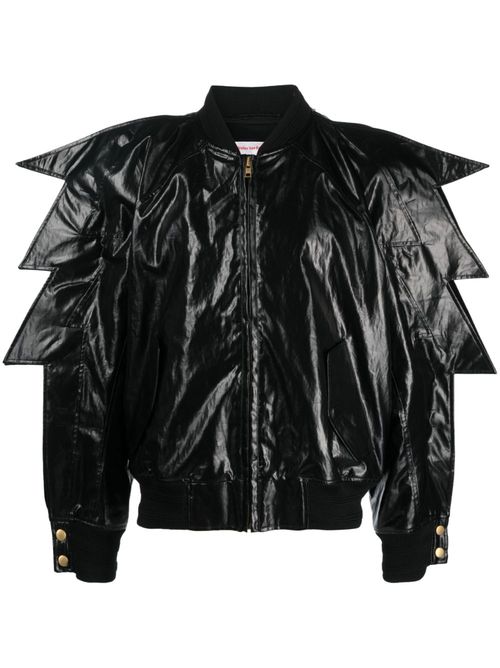 Zeus oversized bomber jacket - Black