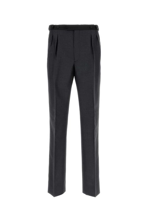 Charcoal Mohair Blend Pant