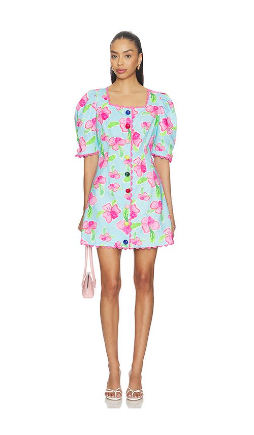 CeliaB Disa Dress in Baby Blue,Pink. XS. Also in XXS, S, M, L