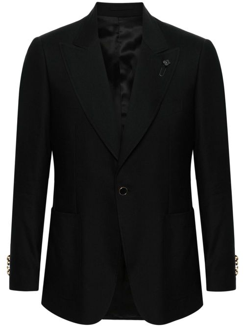 Attitude single-breasted blazer - Black
