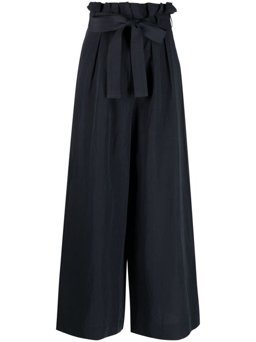 Gitana high-waisted flared trousers - Blue