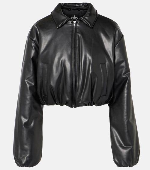 Alo Yoga Premier faux leather bomber jacket