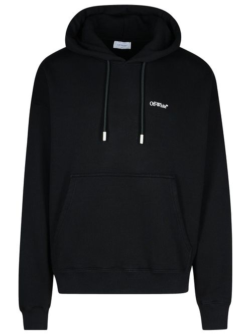 Windy Black Cotton Sweatshirt