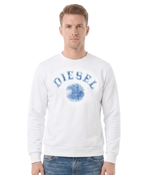 White Graphic Logo Sweatshirt
