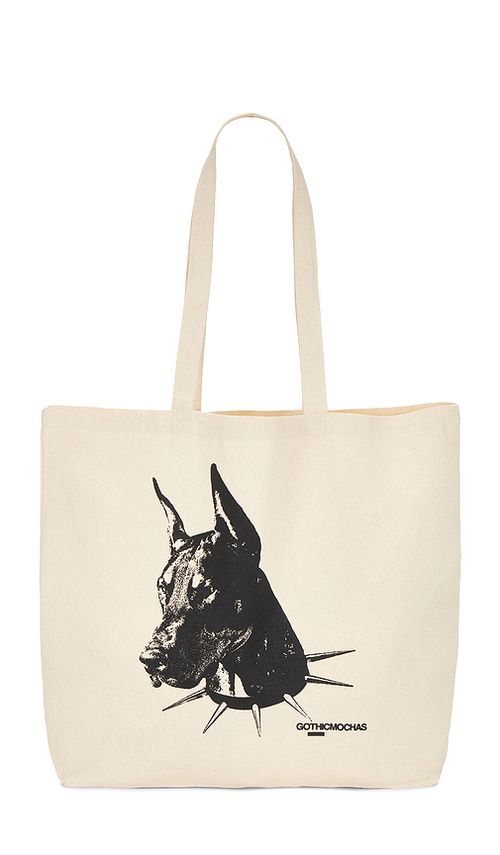 Gothicmochas Pet Adoption Tote Bag in Crea