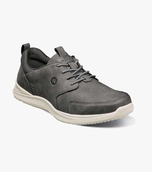 Nunn Bush Shoes Conway Moc Toe Oxford Charcoa