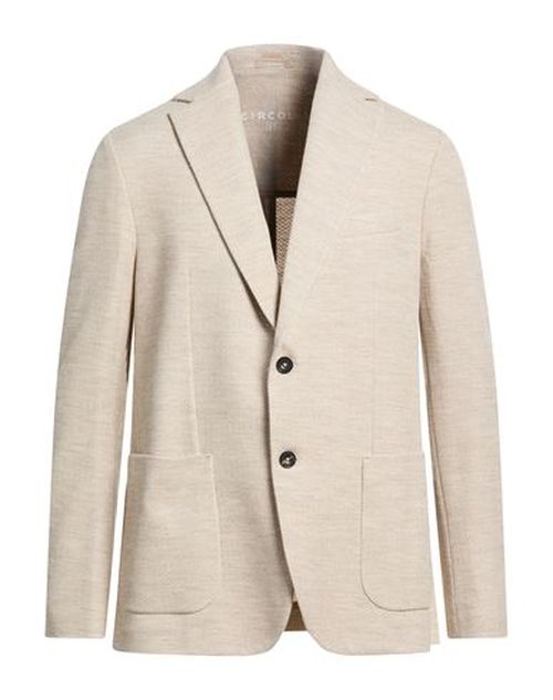 Man Blazer Beige Size 42 Virgin Wool, Cotton
