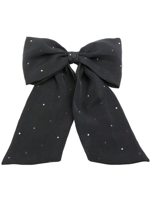 Mini Wicole bow hair clip - Grey