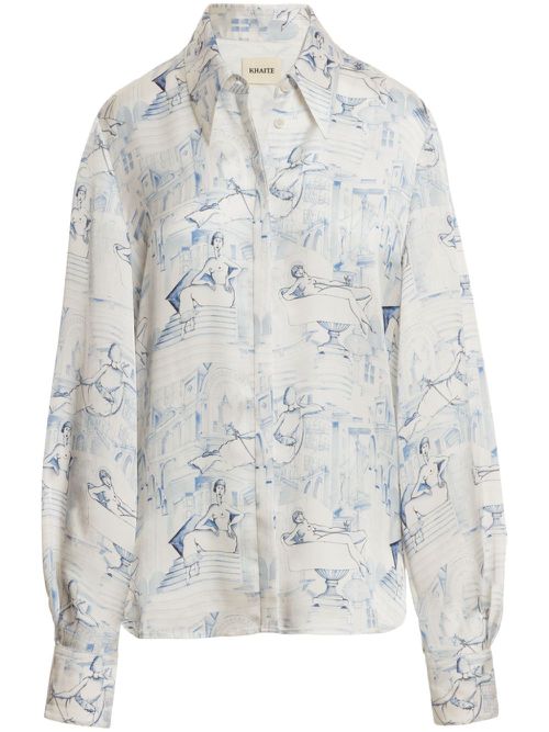 The Minta graphic-print shirt - White
