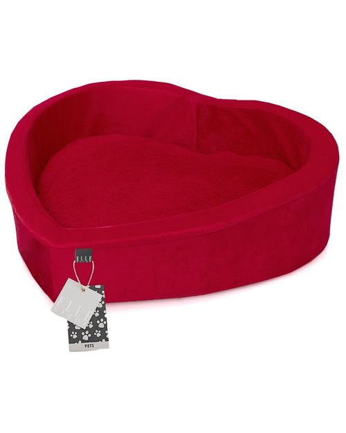 Elle Décor Heart-Shaped Orthopedic Pet Bed