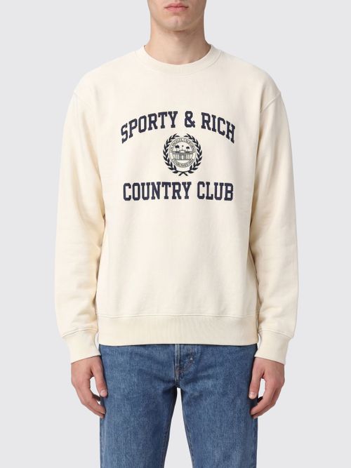 Sweatshirt Men color Ecru