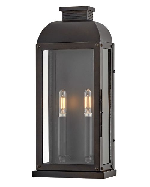 Tiverton 2-Light LED Wall Mount in Dark Oxidized Bra