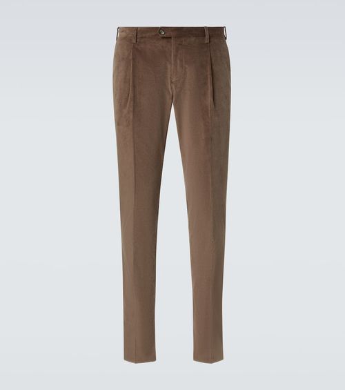 Cotton corduroy suit pants