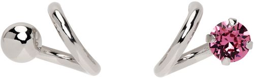 Silver sheen earrings