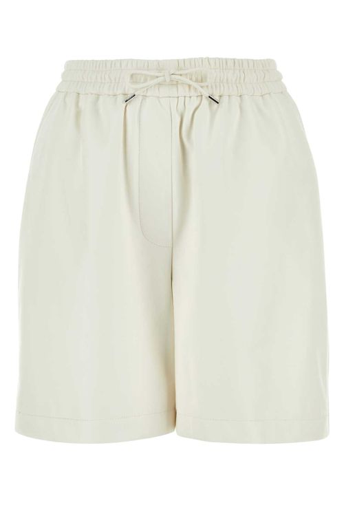 Leather Shorts — White